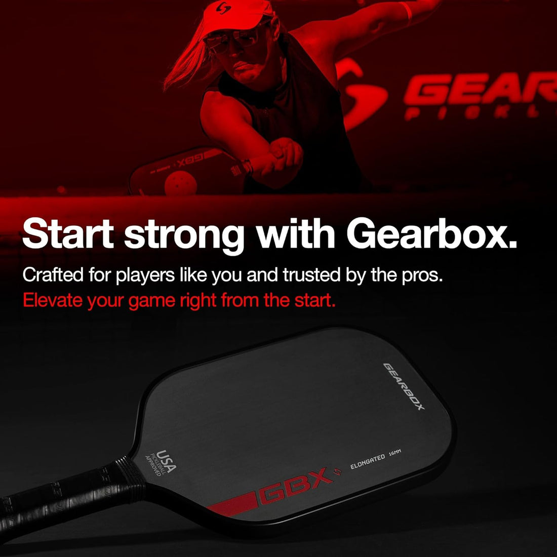 Gearbox GBX Elongated Pickleball Paddle