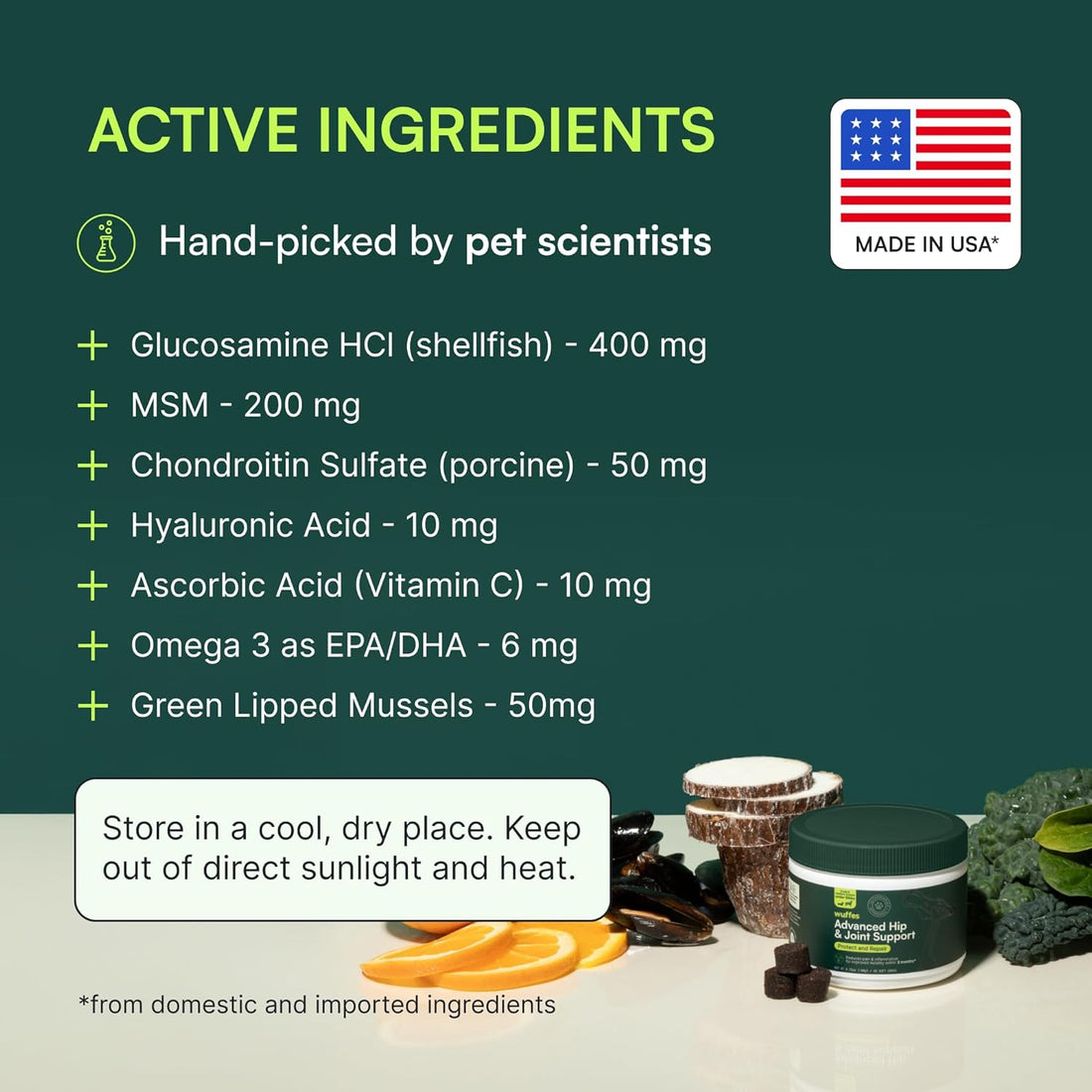 Wuffes Dog Hip & Joint Supplement