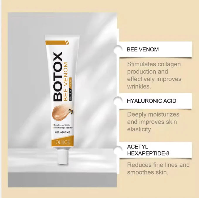 Bee Venom Botox Wrinkle Cream – Firming, Lifting & Anti-Aging Skin Tightening Formula